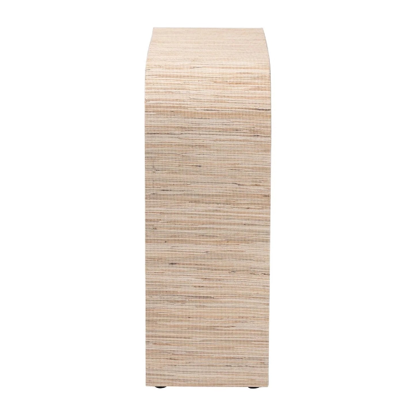 Luxury Woven Grasscloth Console Table Modern Italian Style for Villa