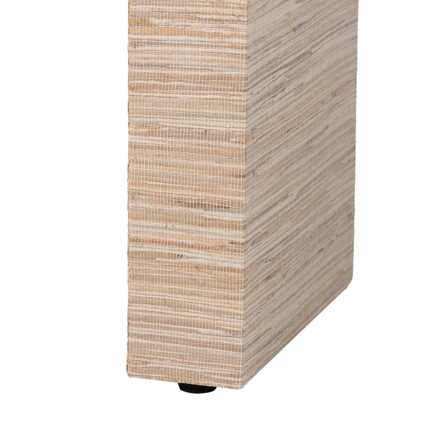 Luxury Woven Grasscloth Console Table Modern Italian Style for Villa