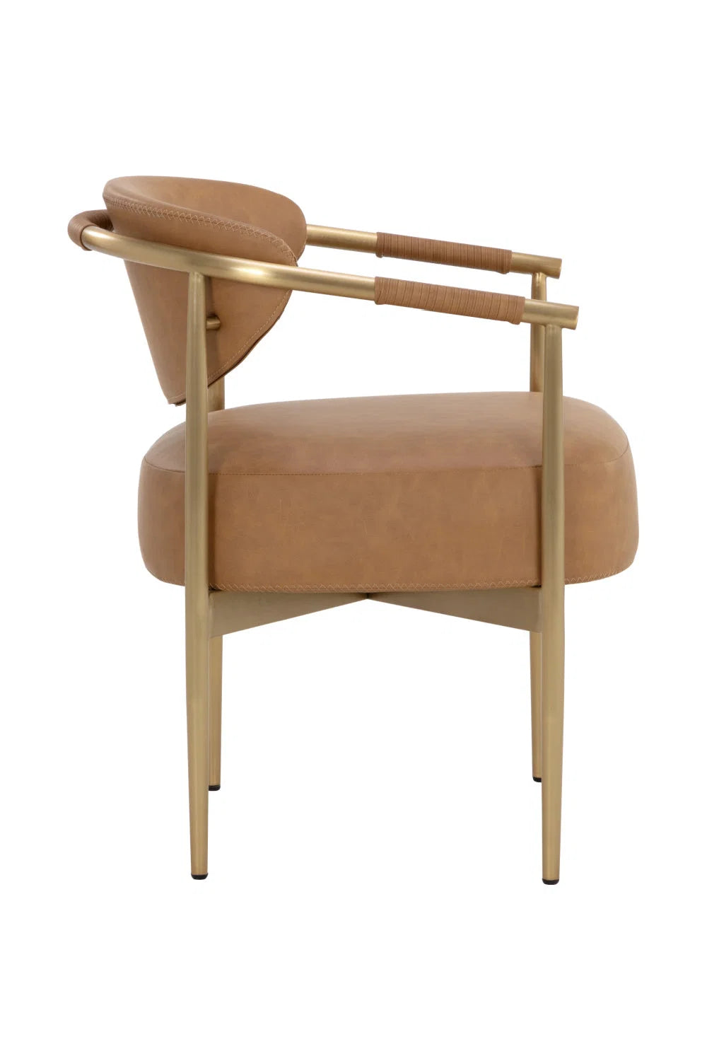 Luxury Woven Modern Dining Armchair European Style for Villa