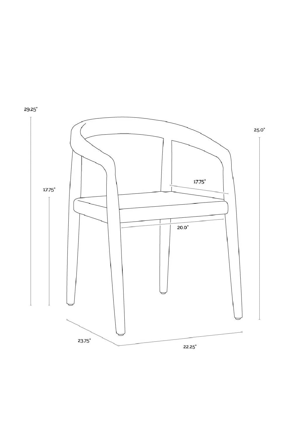 Luxury Woven Modern Dining Armchair European Style for Villa