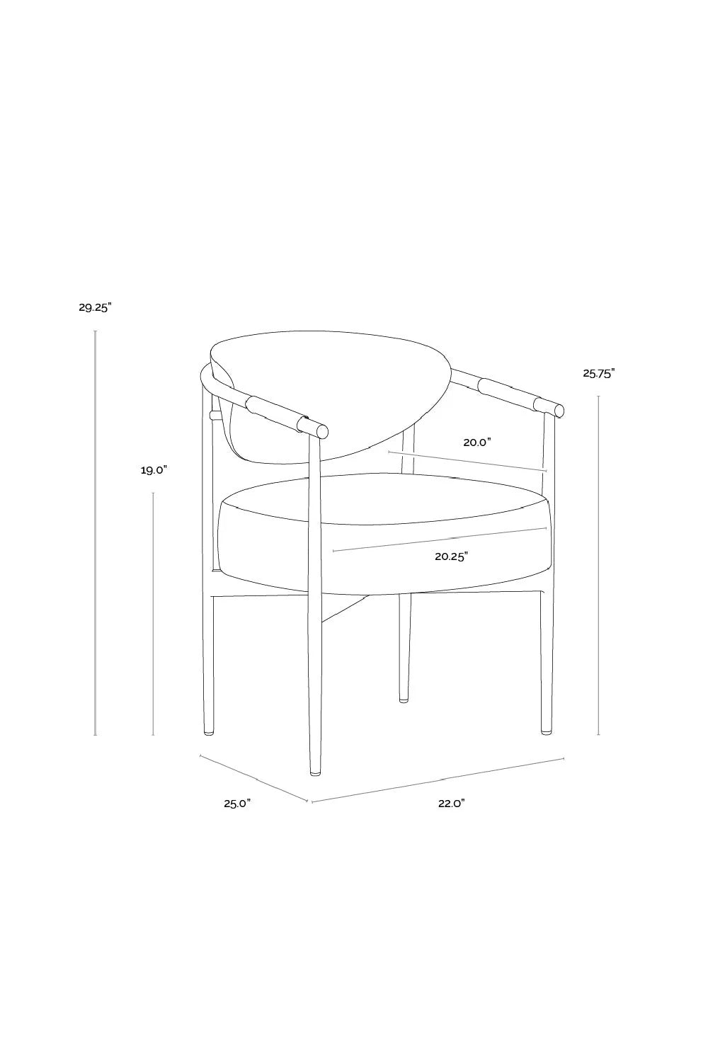 Luxury Woven Modern Dining Armchair European Style for Villa
