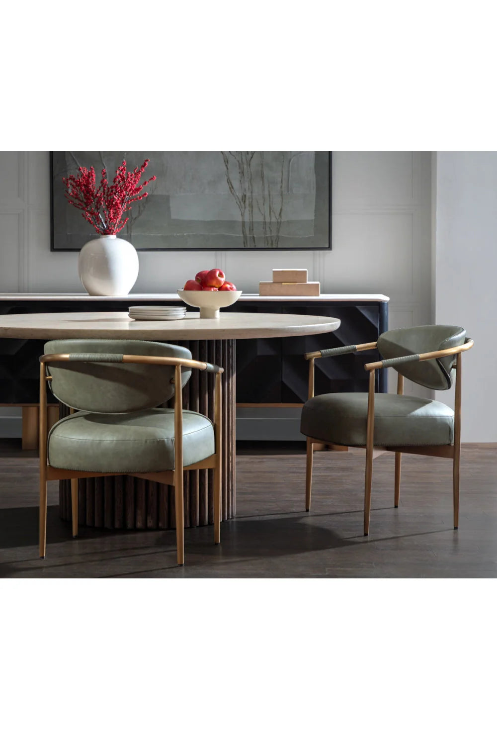 Luxury Woven Modern Dining Armchair European Style for Villa