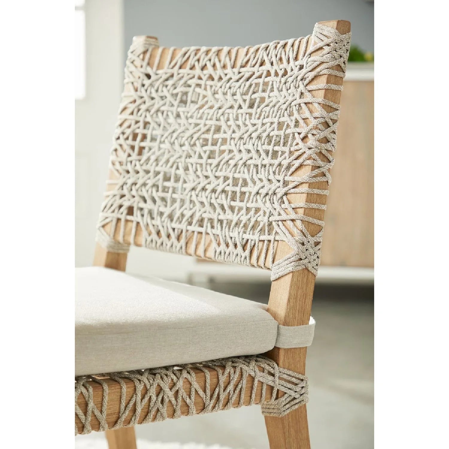 Luxury Woven Modern Dining Chair European Style for Villa