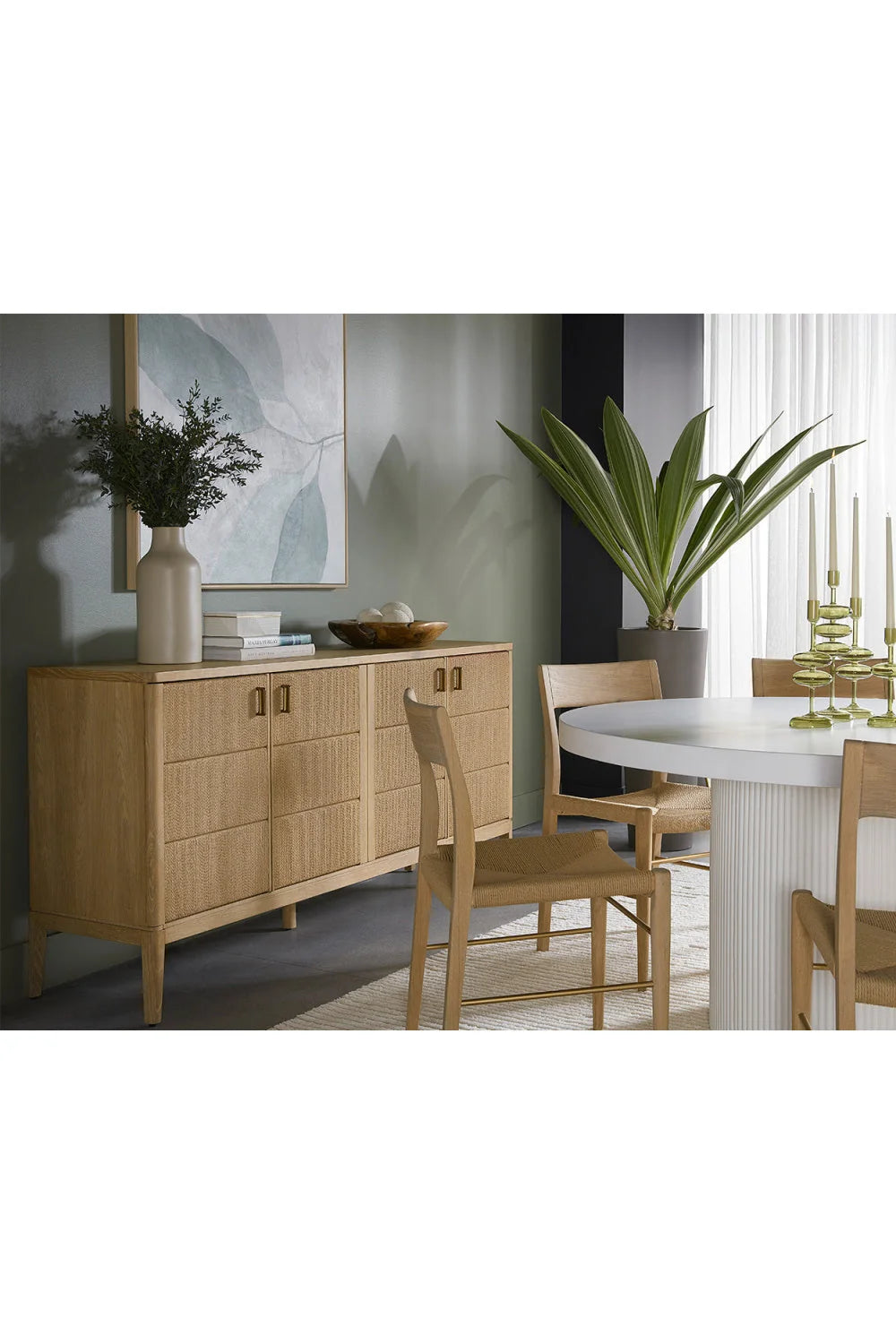 Luxury Woven Modern Dining Chair European Style for Villa