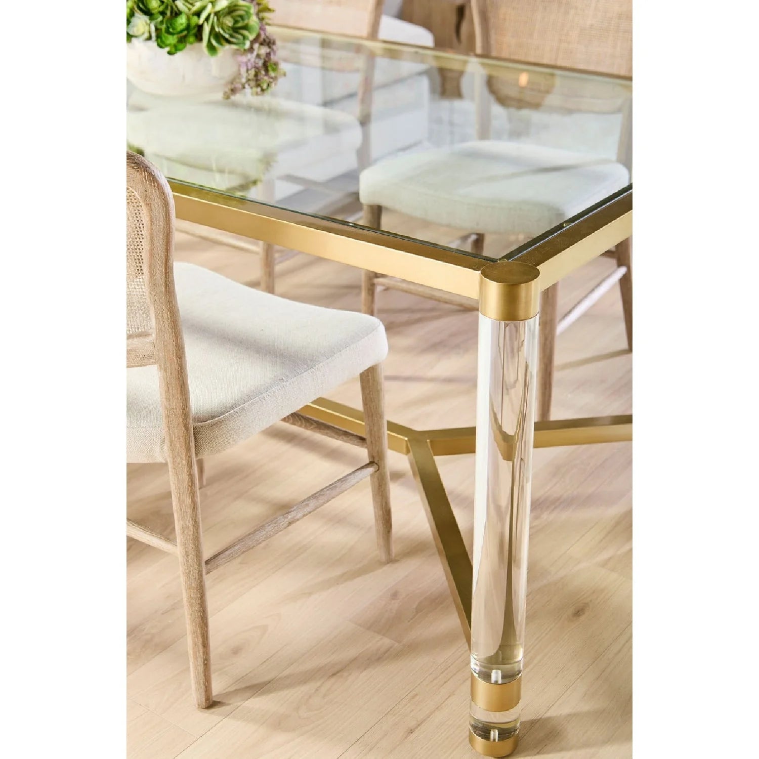 Luxury Woven Modern Dining Chair European Style for Villa