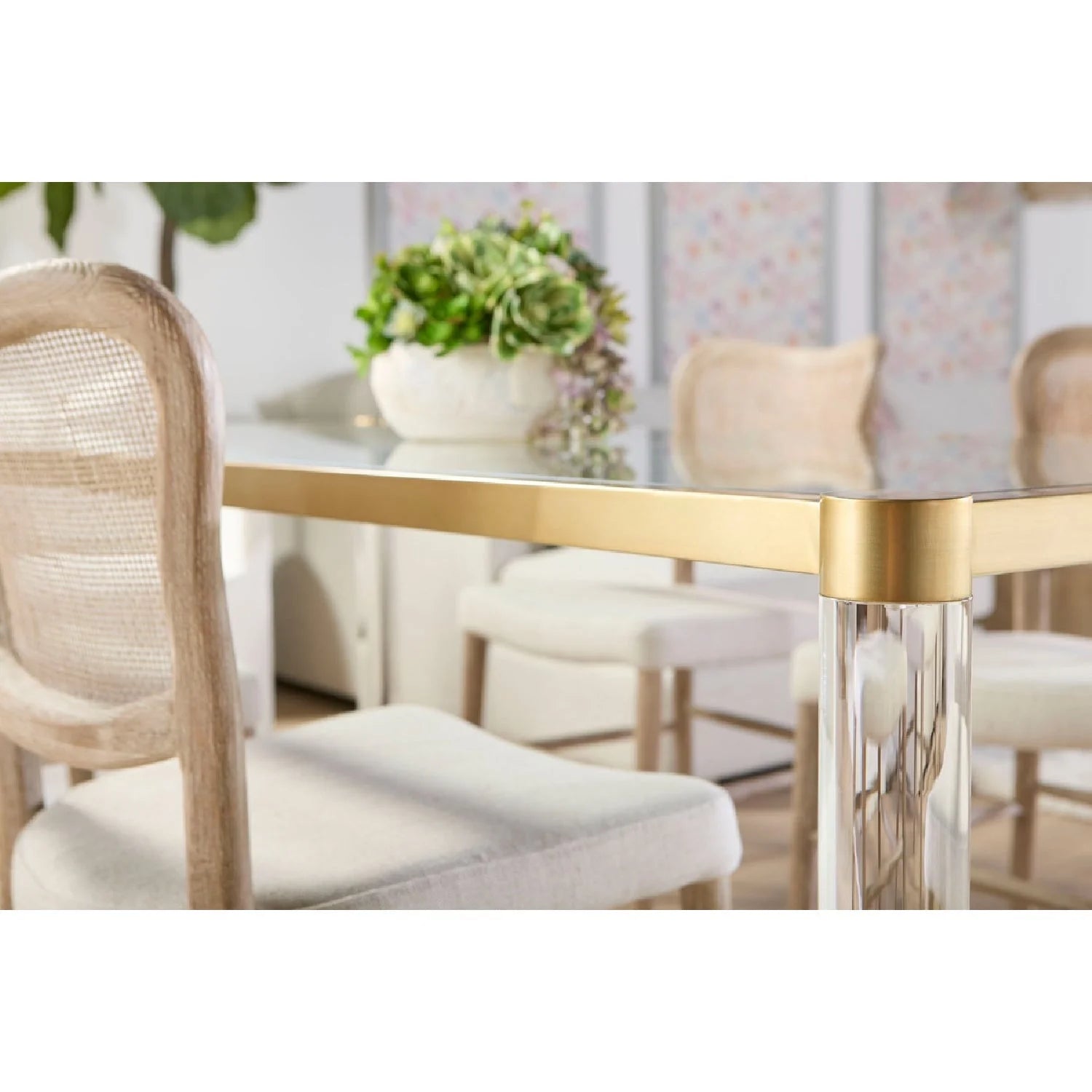 Luxury Woven Modern Dining Chair European Style for Villa