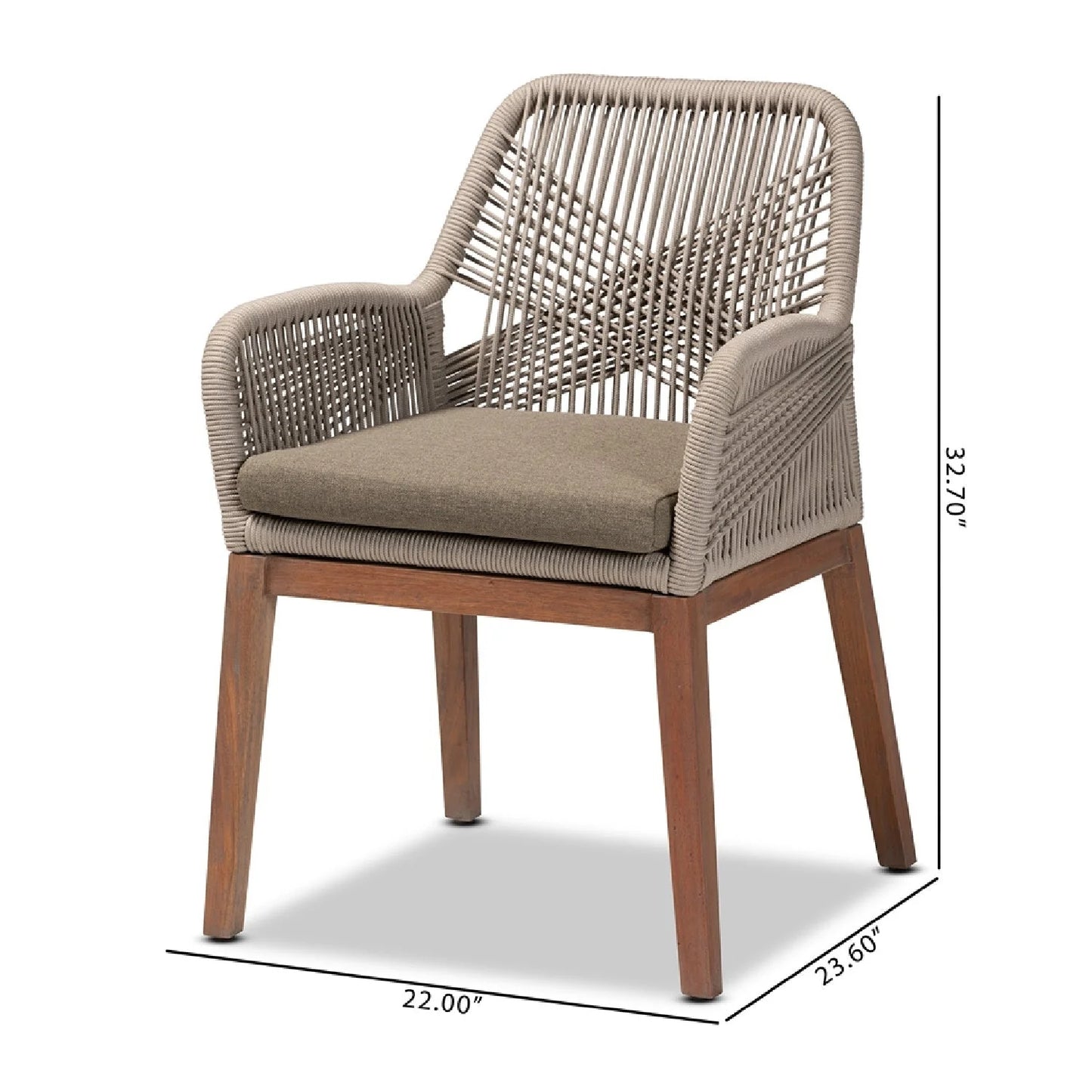 Luxury Woven Modern Dining Chair European Style for Villa