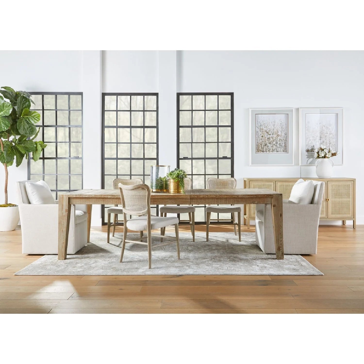 Luxury Woven Modern Dining Chair European Style for Villa