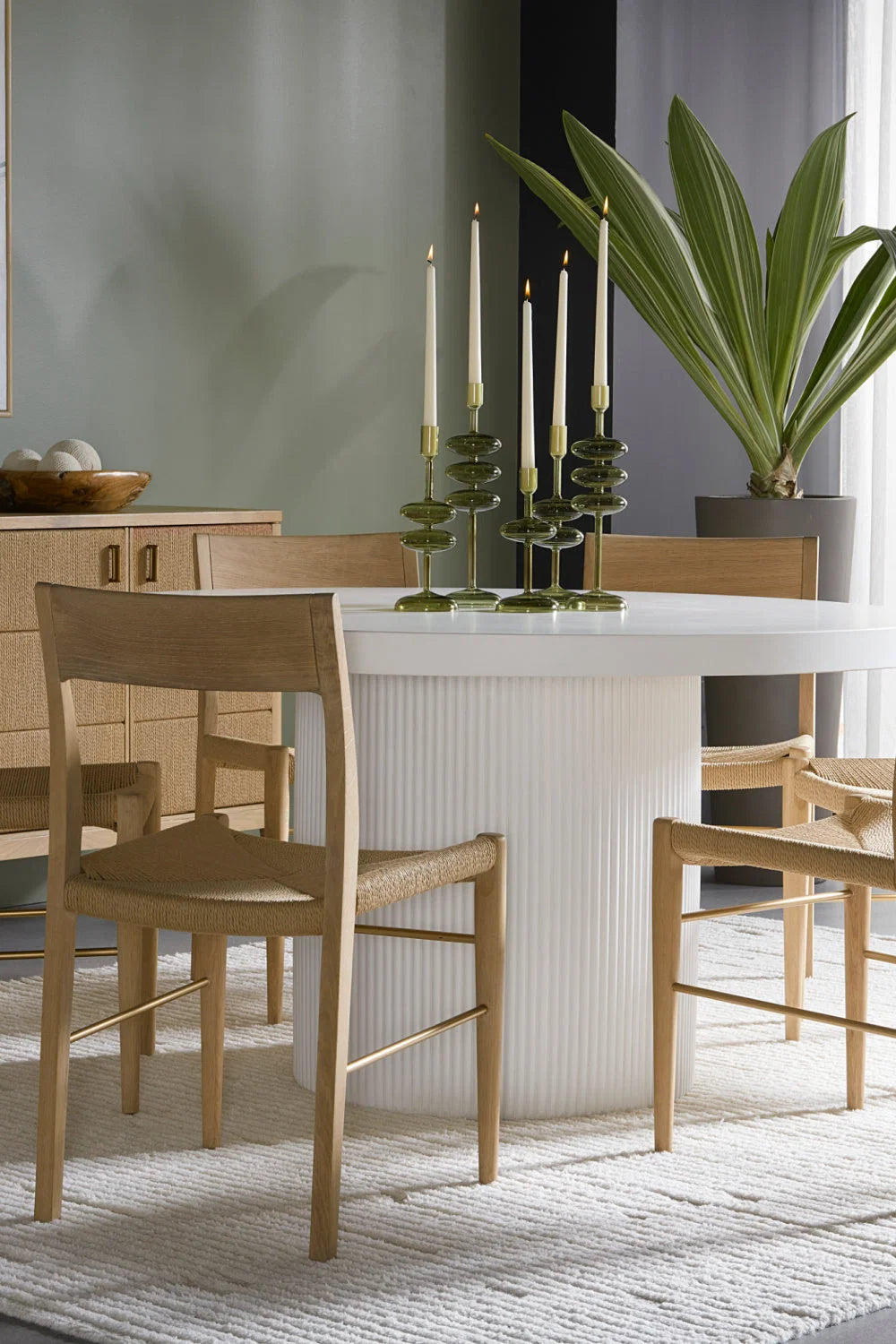 Luxury Woven Modern Dining Chair European Style for Villa