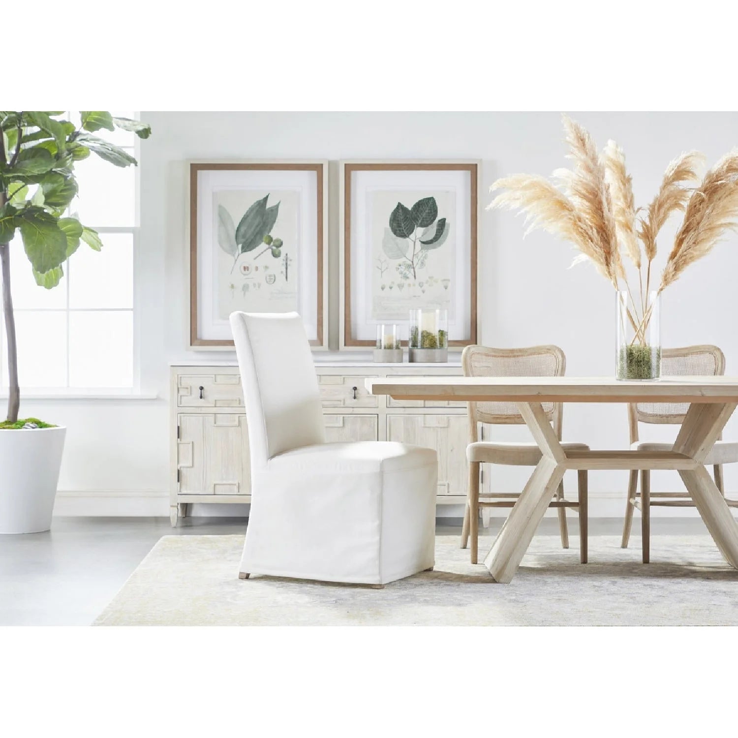 Luxury Woven Modern Dining Chair European Style for Villa