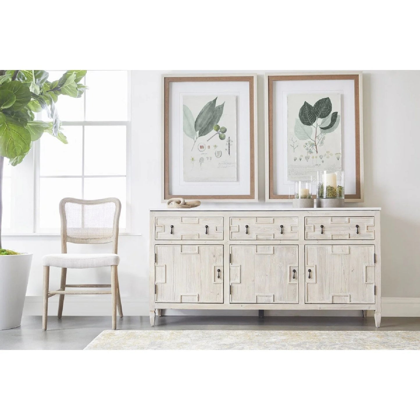 Luxury Woven Modern Dining Chair European Style for Villa