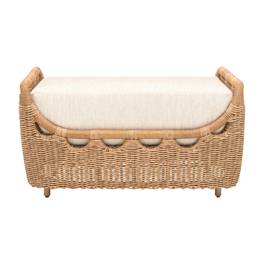 Luxury Woven Modern Outdoor Ottoman European Style for Villa