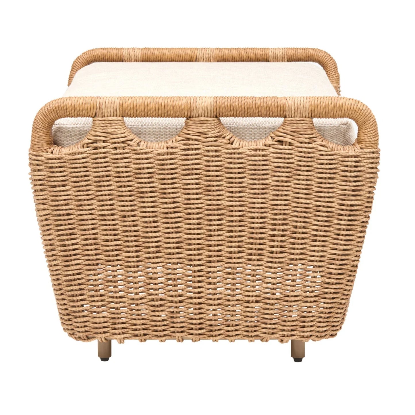 Luxury Woven Modern Outdoor Ottoman European Style for Villa