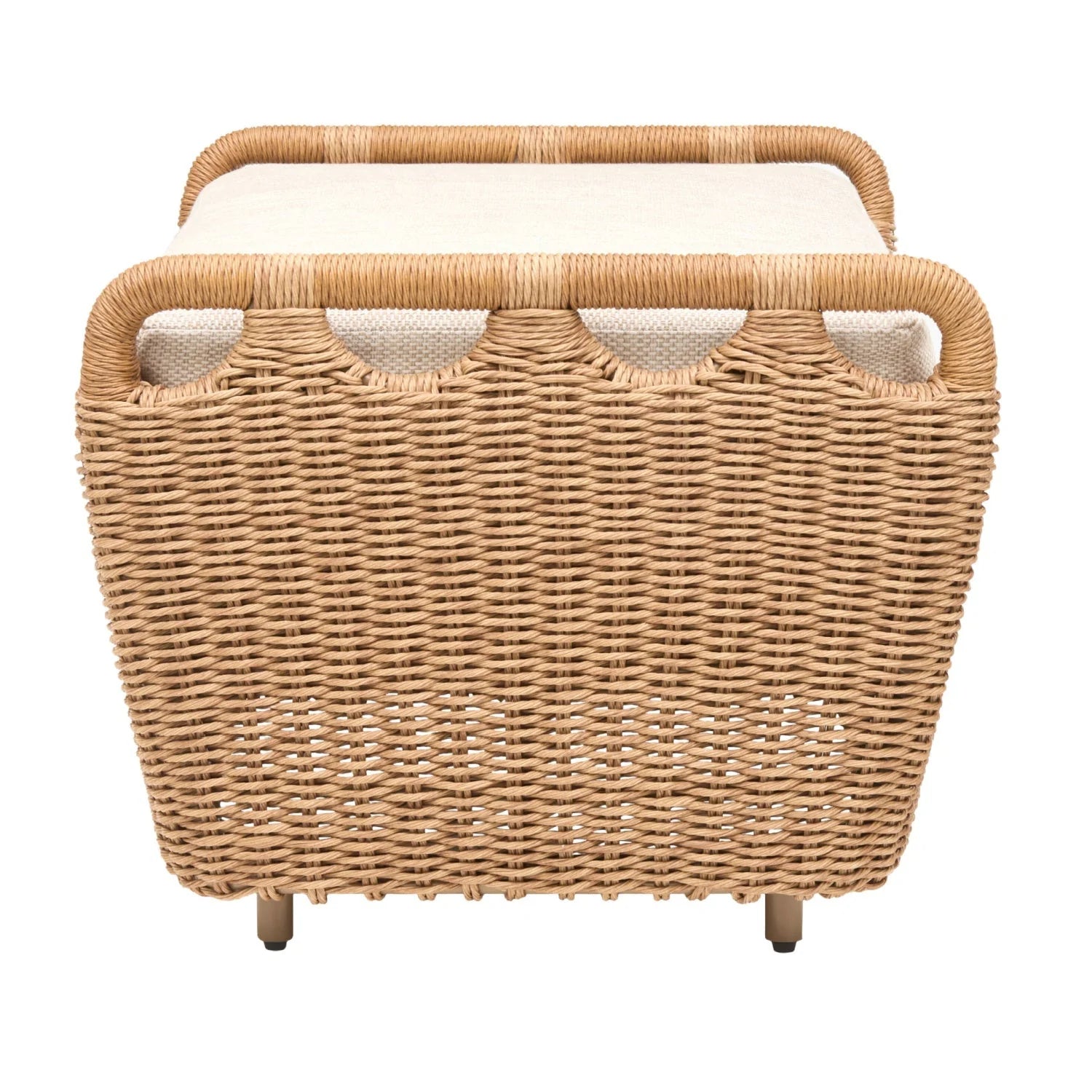 Luxury Woven Modern Outdoor Ottoman European Style for Villa