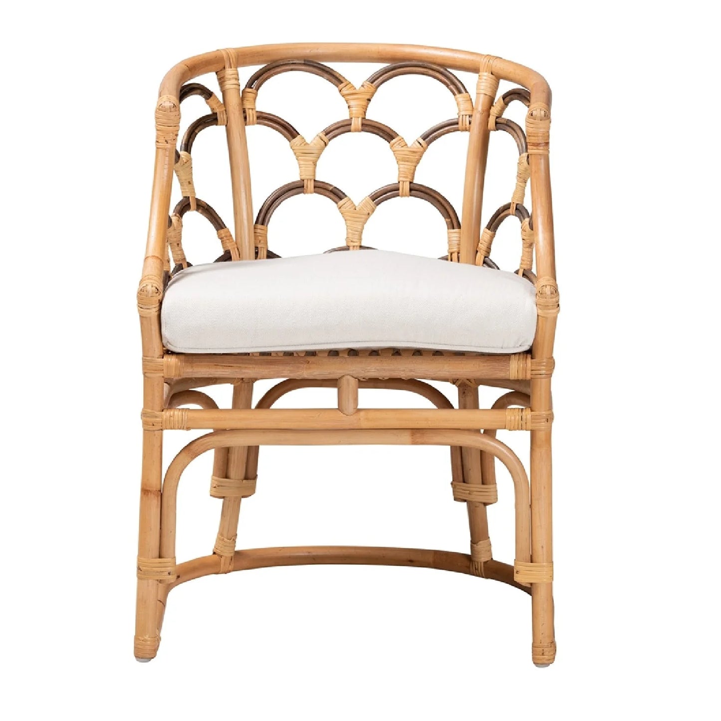 Luxury Woven Rattan Accent Chair European Style for Villa