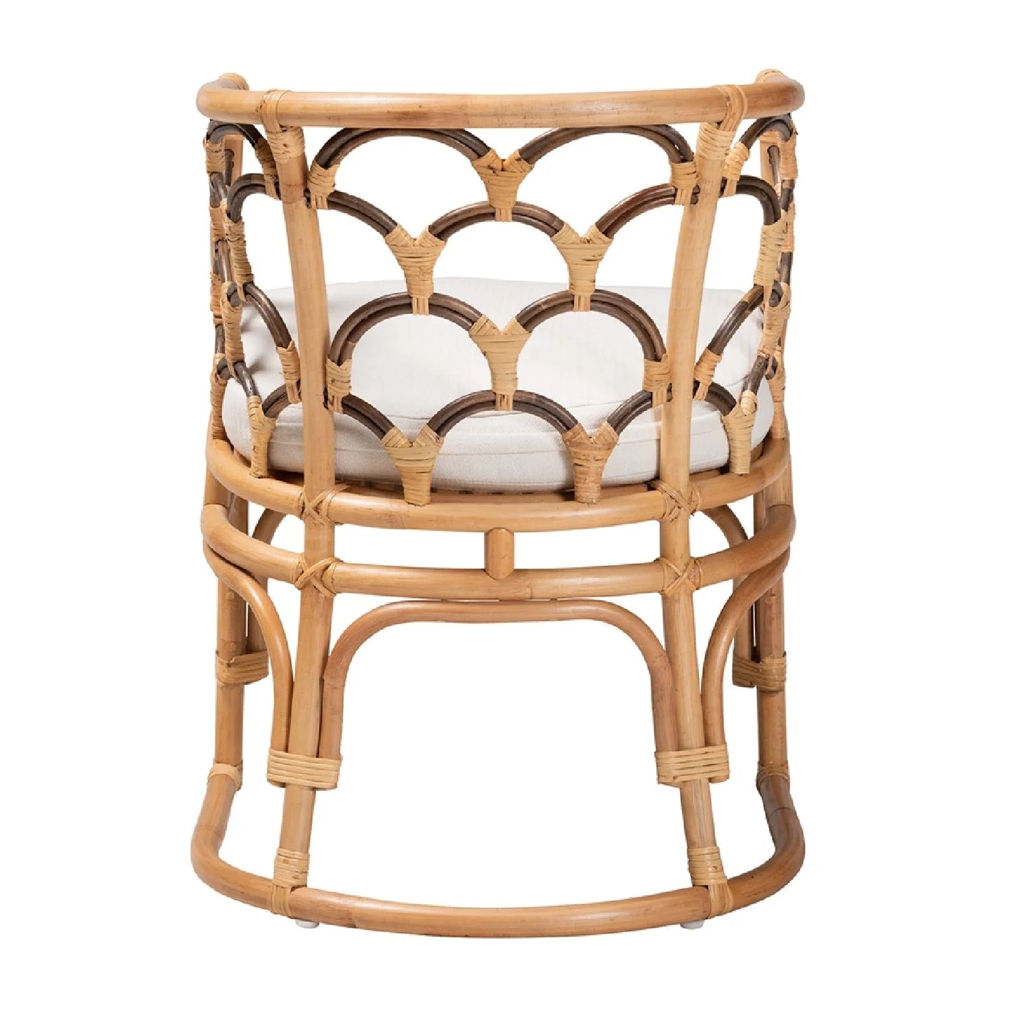 Luxury Woven Rattan Accent Chair European Style for Villa