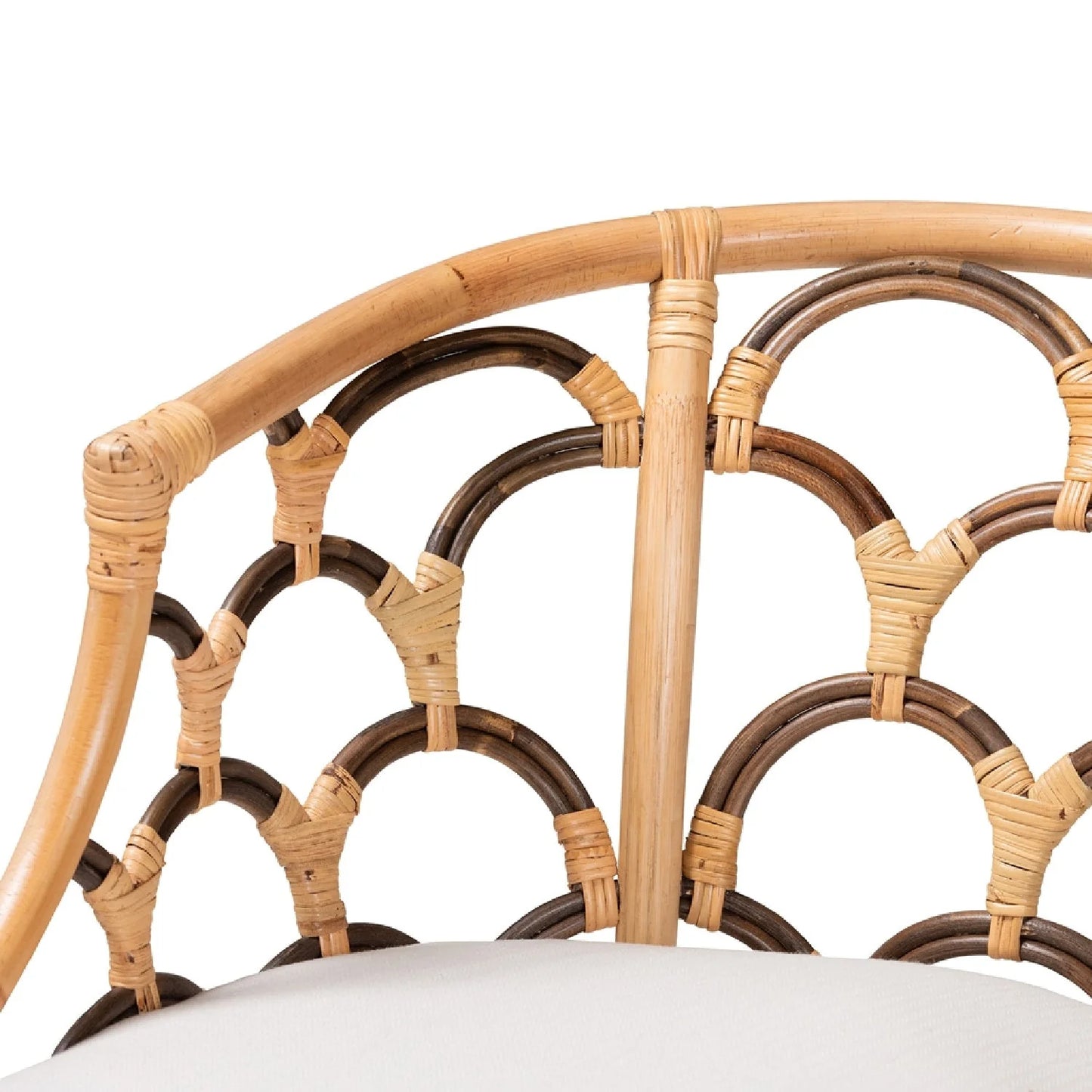 Luxury Woven Rattan Accent Chair European Style for Villa
