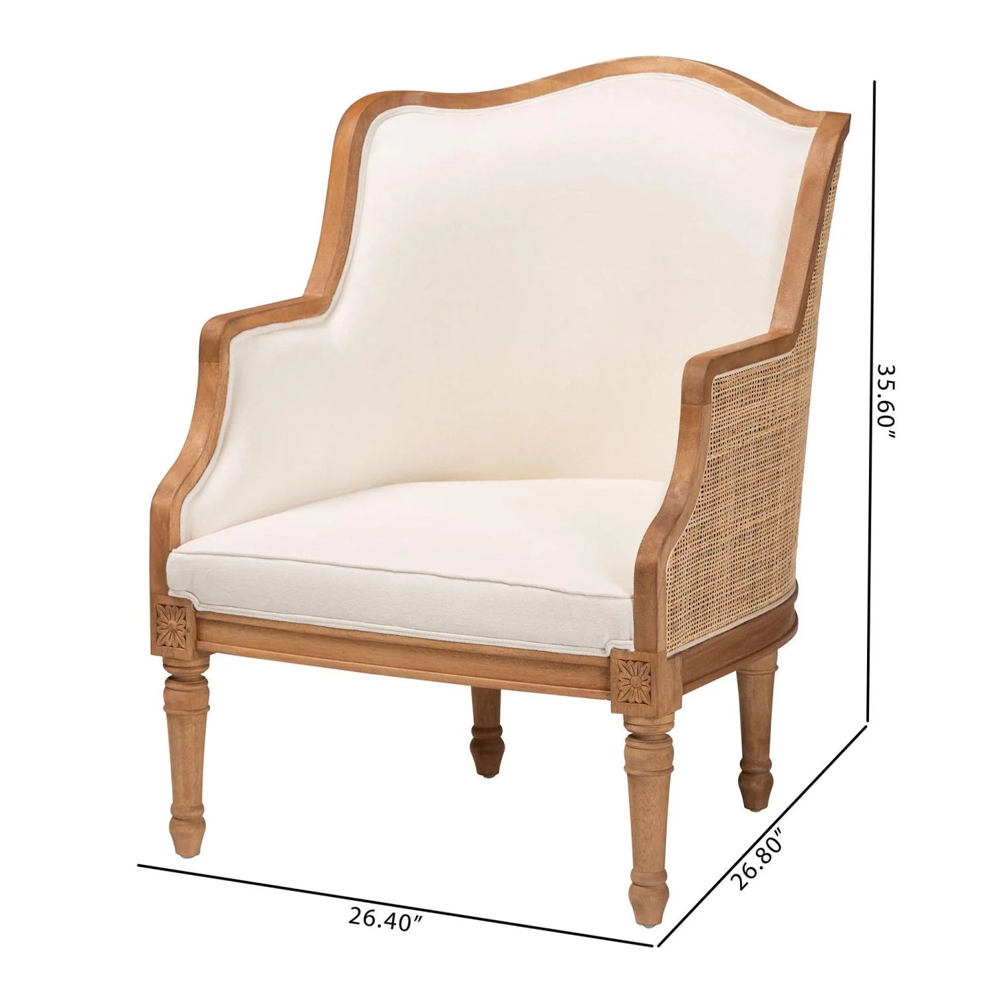 Luxury Woven Rattan Accent Chair Modern Italian Style for Villa