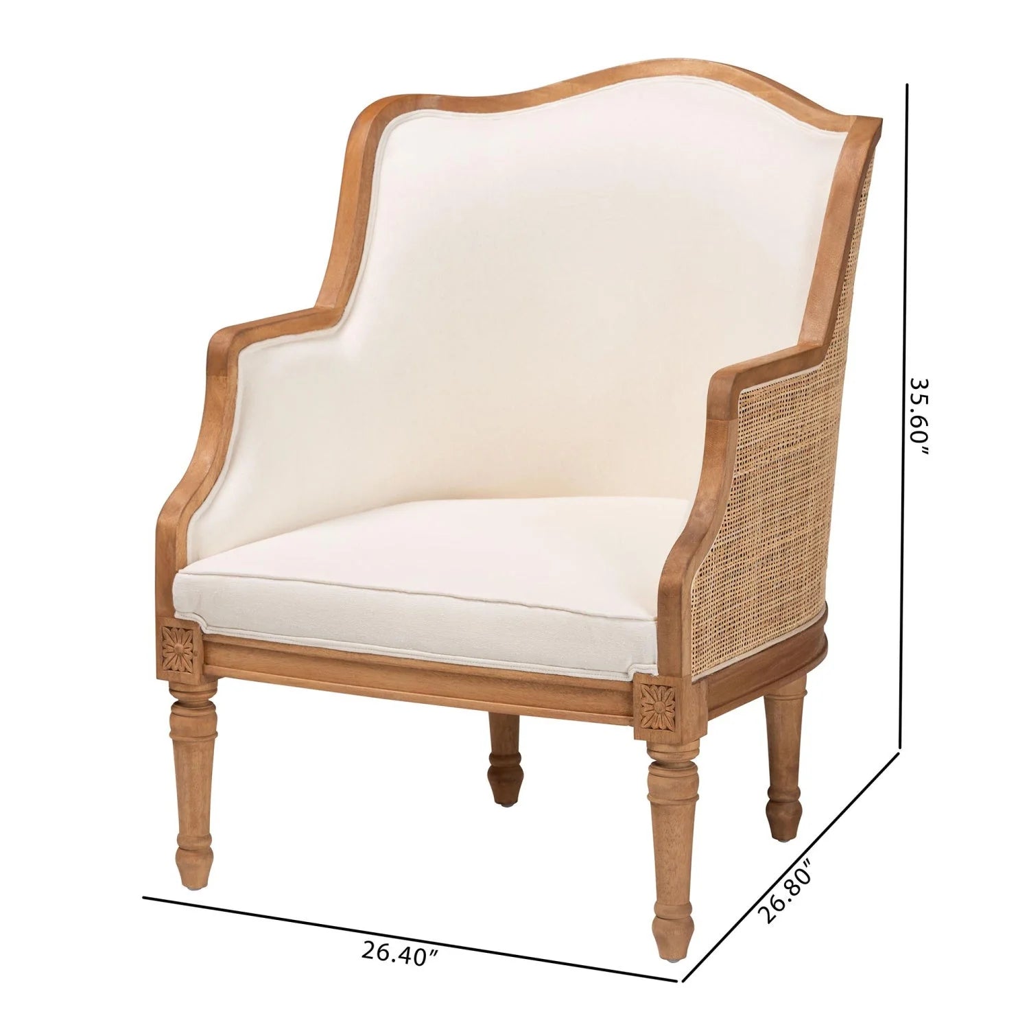 Luxury Woven Rattan Accent Chair Modern Italian Style for Villa