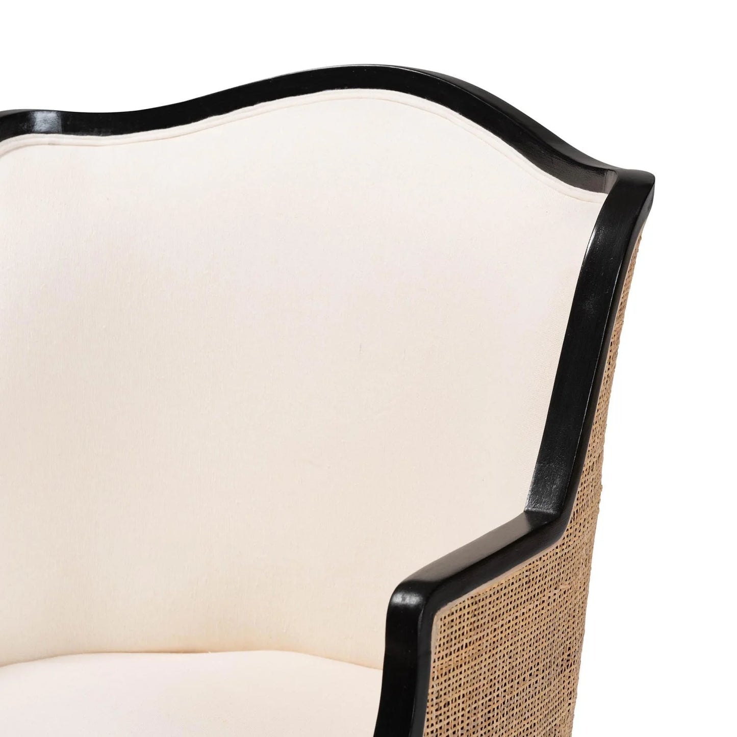 Luxury Woven Rattan Accent Chair Modern Italian Style for Villa