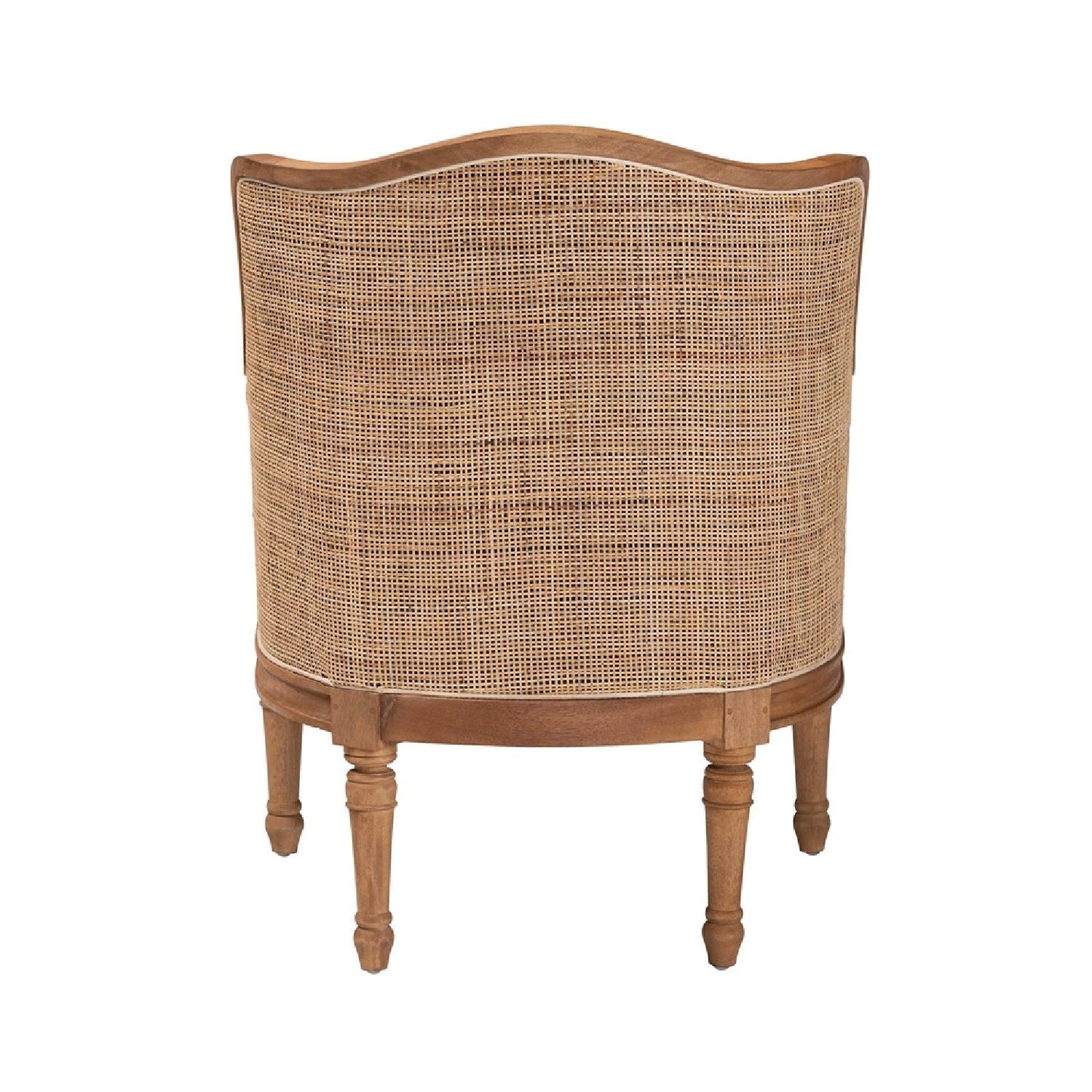 Luxury Woven Rattan Accent Chair Modern Italian Style for Villa