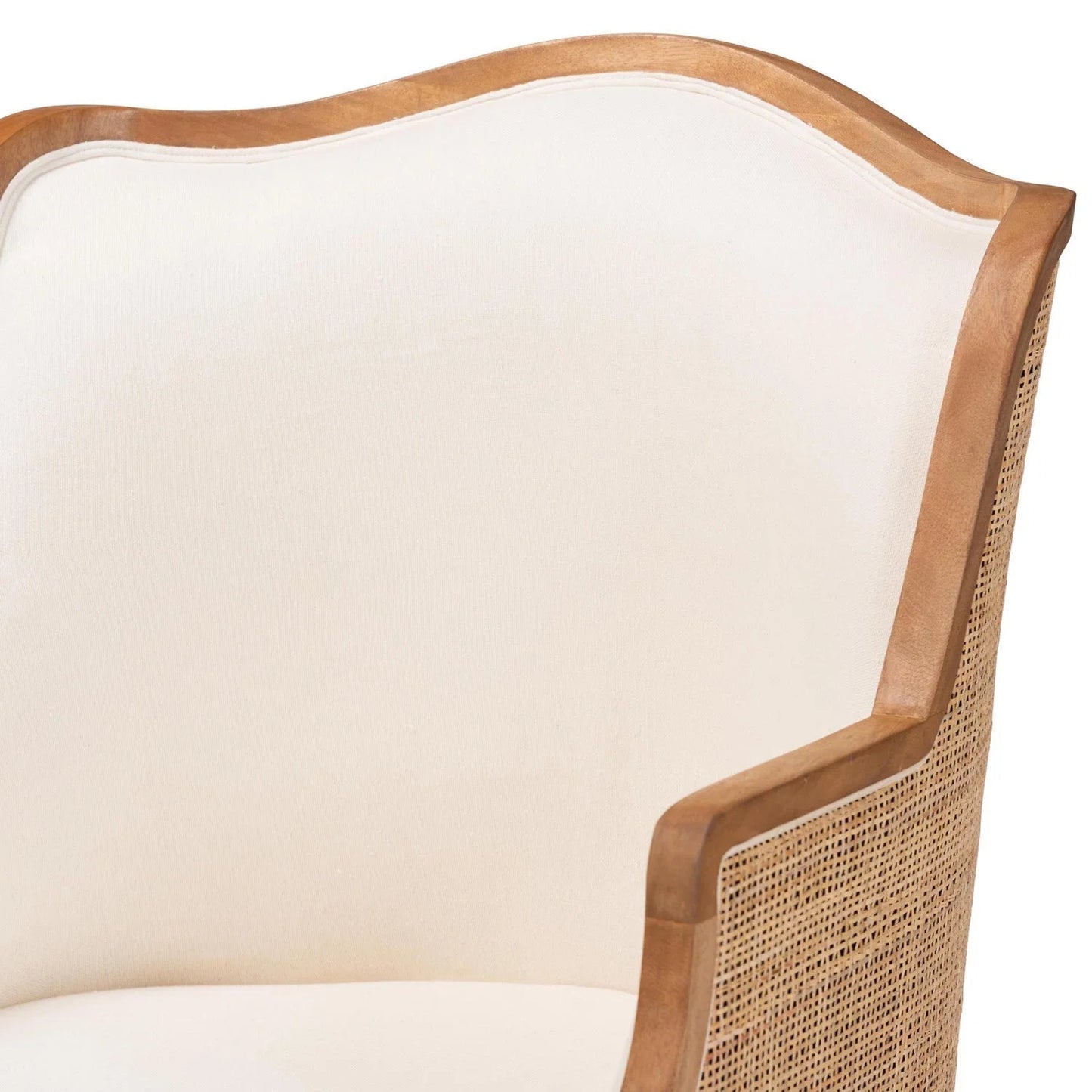 Luxury Woven Rattan Accent Chair Modern Italian Style for Villa