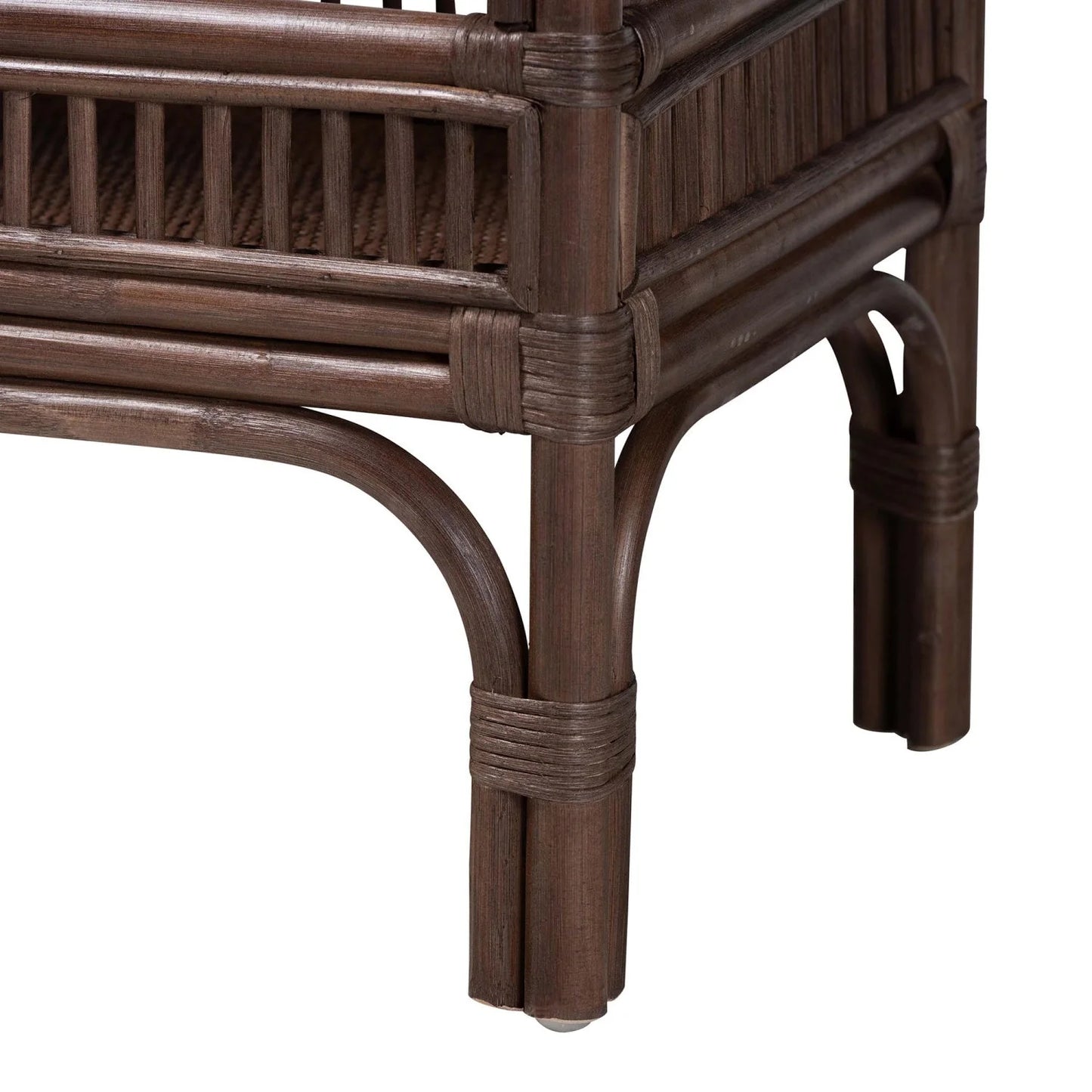 Luxury Woven Rattan Console Table Modern Italian Style for Villa
