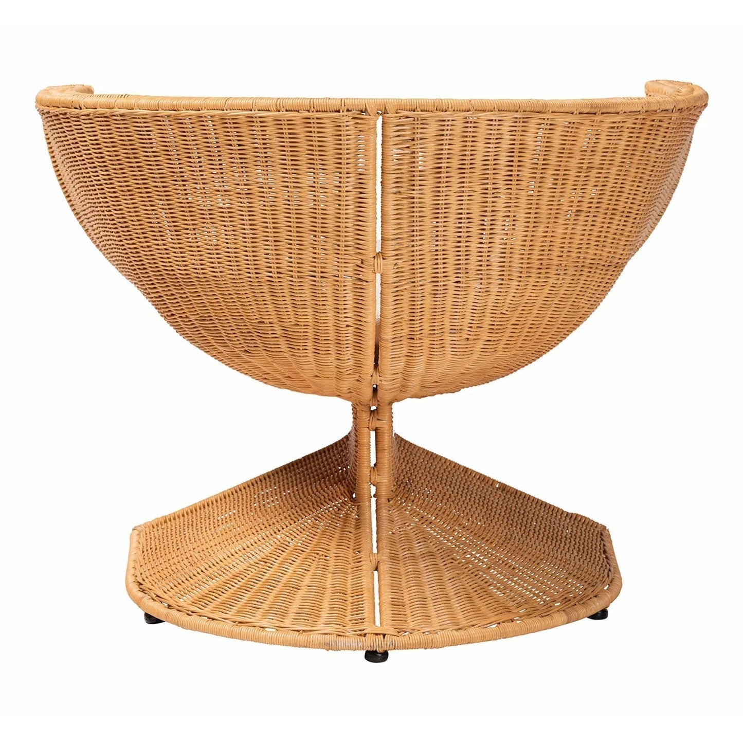 Luxury Woven Rattan Lounge Chair Modern Italian Style for Villa
