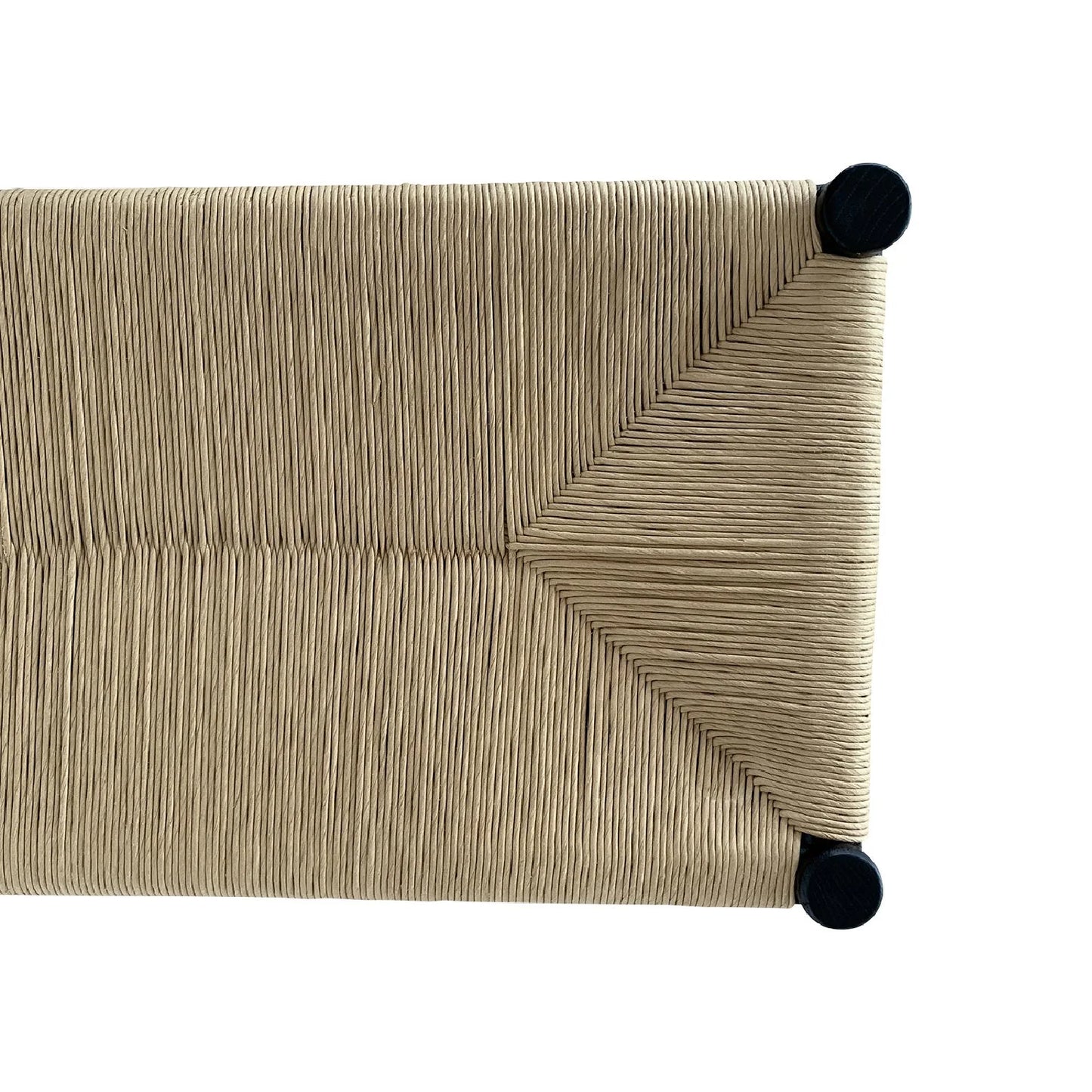 Luxury Woven Rope Elm Wood Bench European Style for Villa