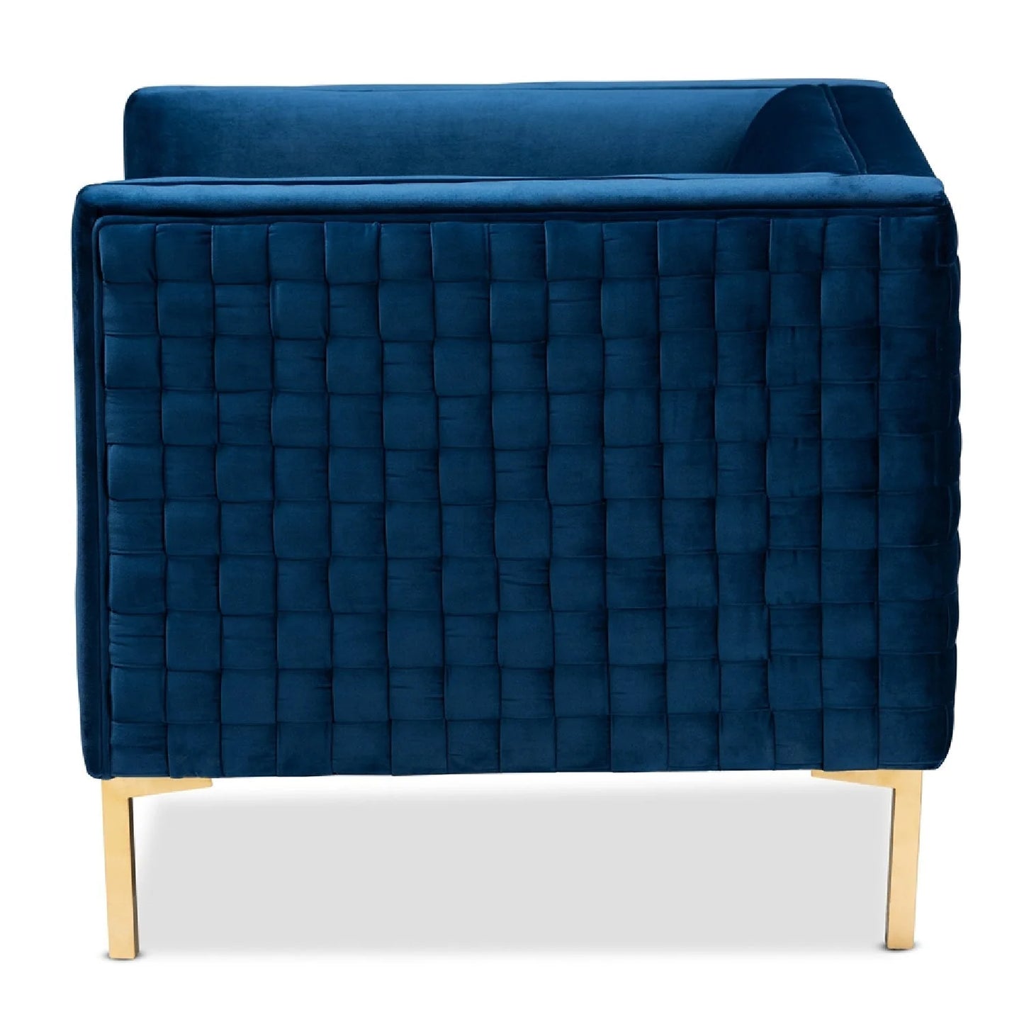 Luxury Woven Velvet Lounge Chair Modern Italian Style for Villa