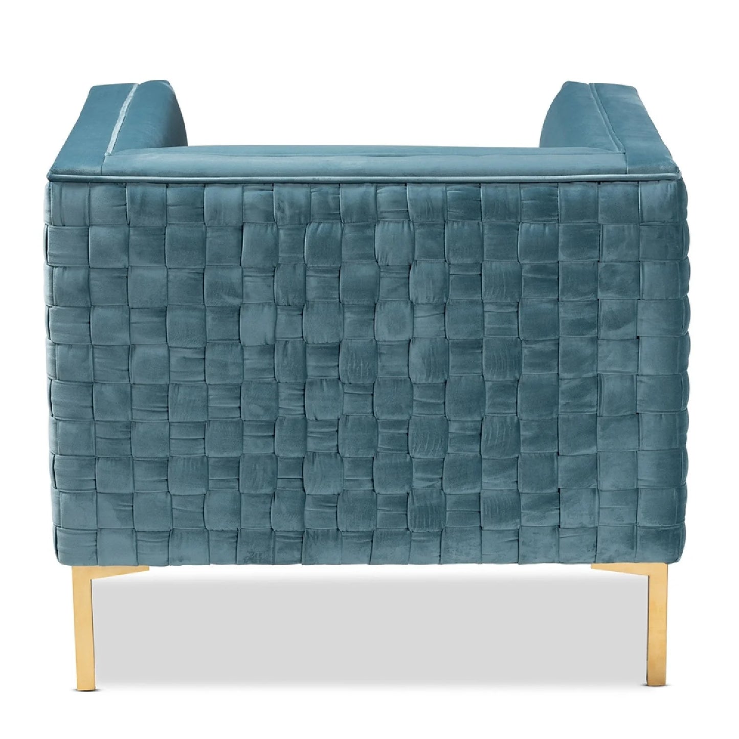 Luxury Woven Velvet Lounge Chair Modern Italian Style for Villa