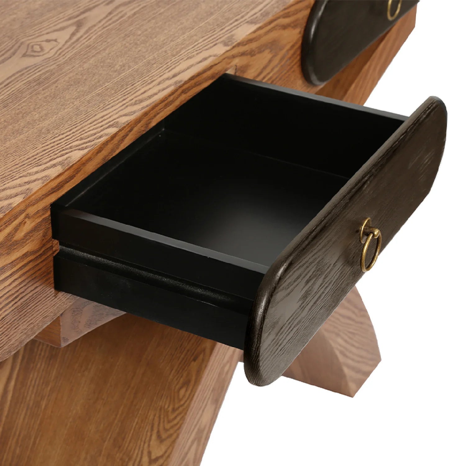 Luxury X-Frame Ashwood Console Table Modern Italian Style for Villa