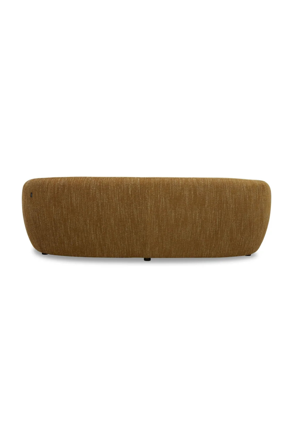 Luxury Yellow Curved Fabric Sofa Modern Italian Style for Villa