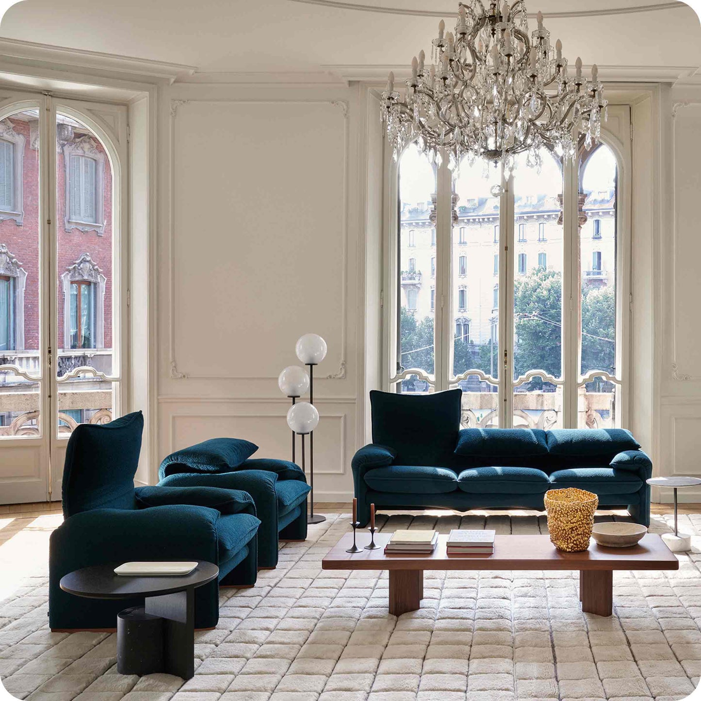 Luxury MARALUNGA Armchair Modern Italian Style for Villa