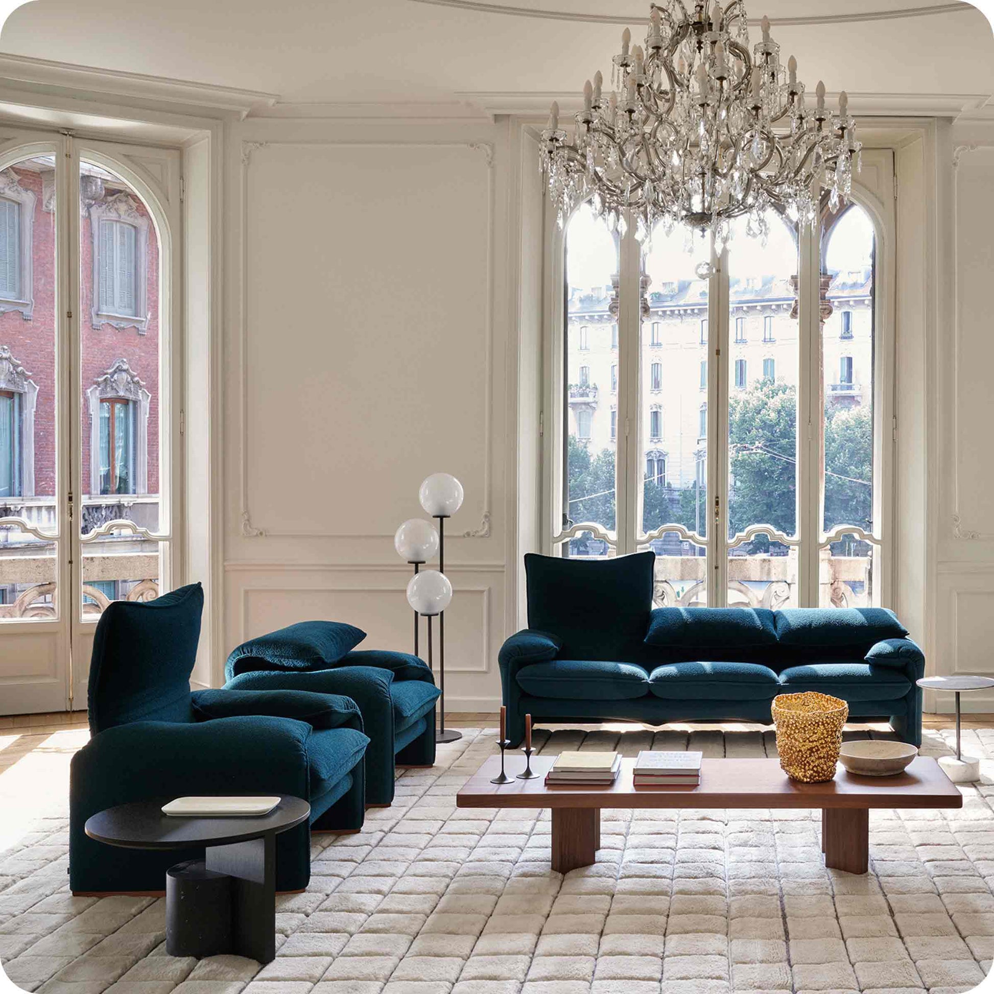 Luxury MARALUNGA Armchair Modern Italian Style for Villa