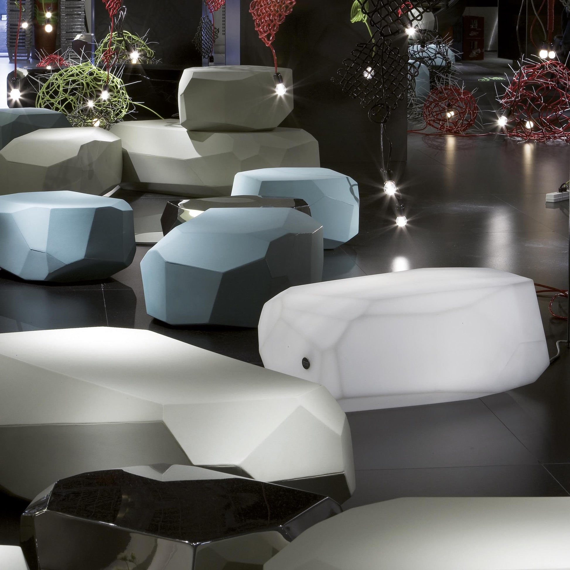 Luxury METEOR Polyethylene Coffee Table Modern Italian Style for Villa