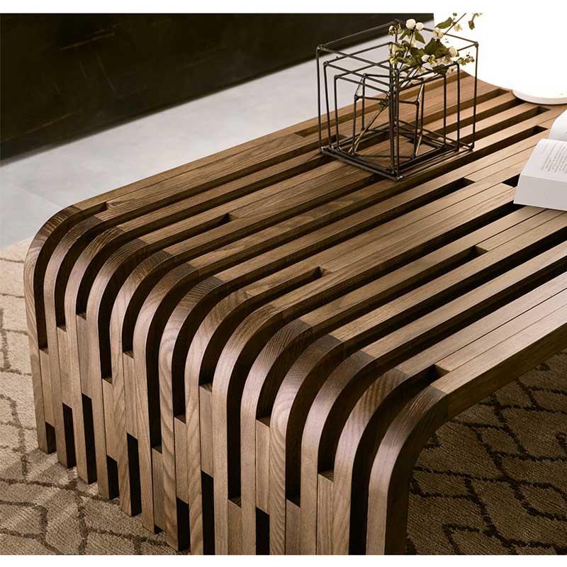 Luxury Millerighe Coffee Table Modern Italian Style for Villa