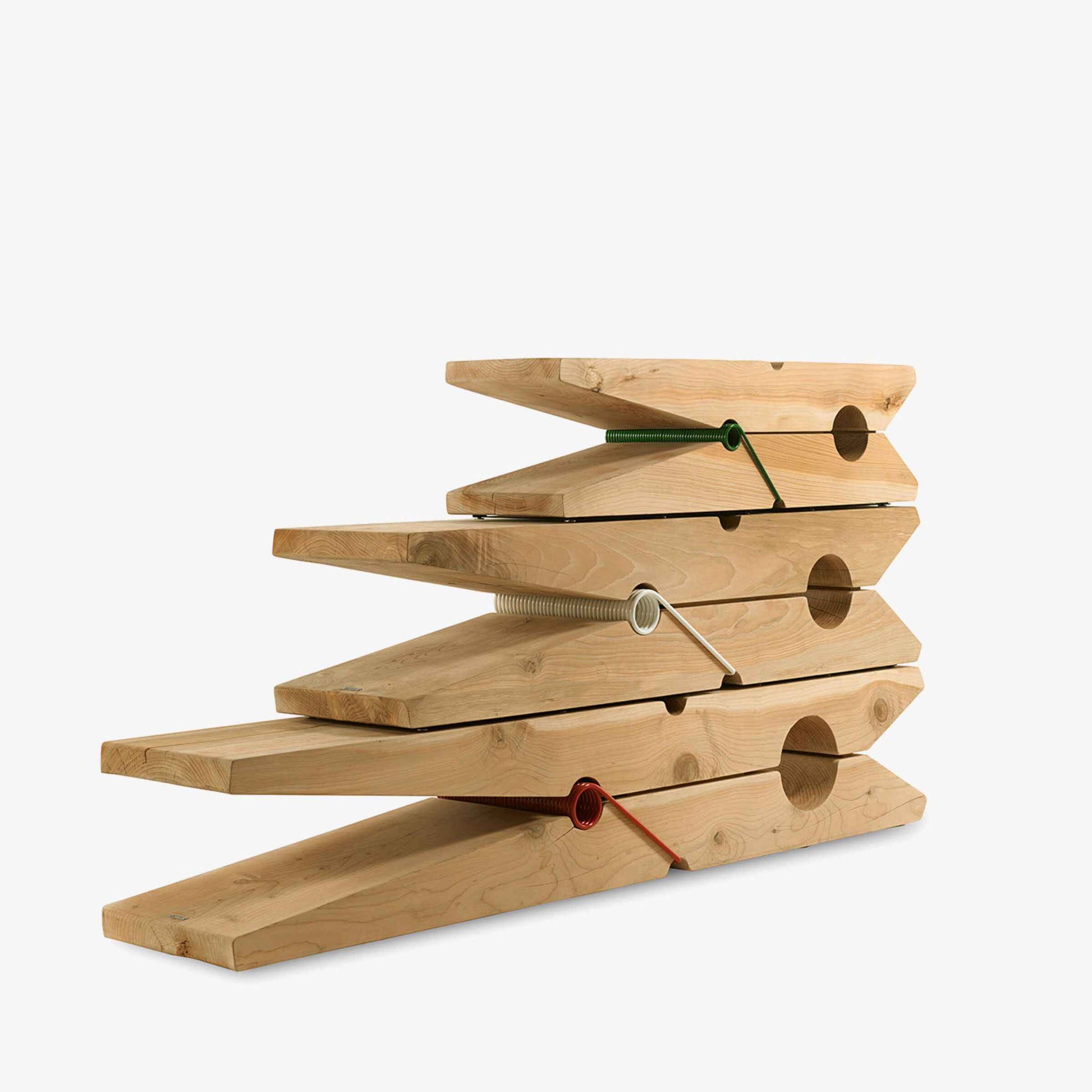 Wood Bench MOLLETTA by Beldessari & Beldessari for Riva 1920