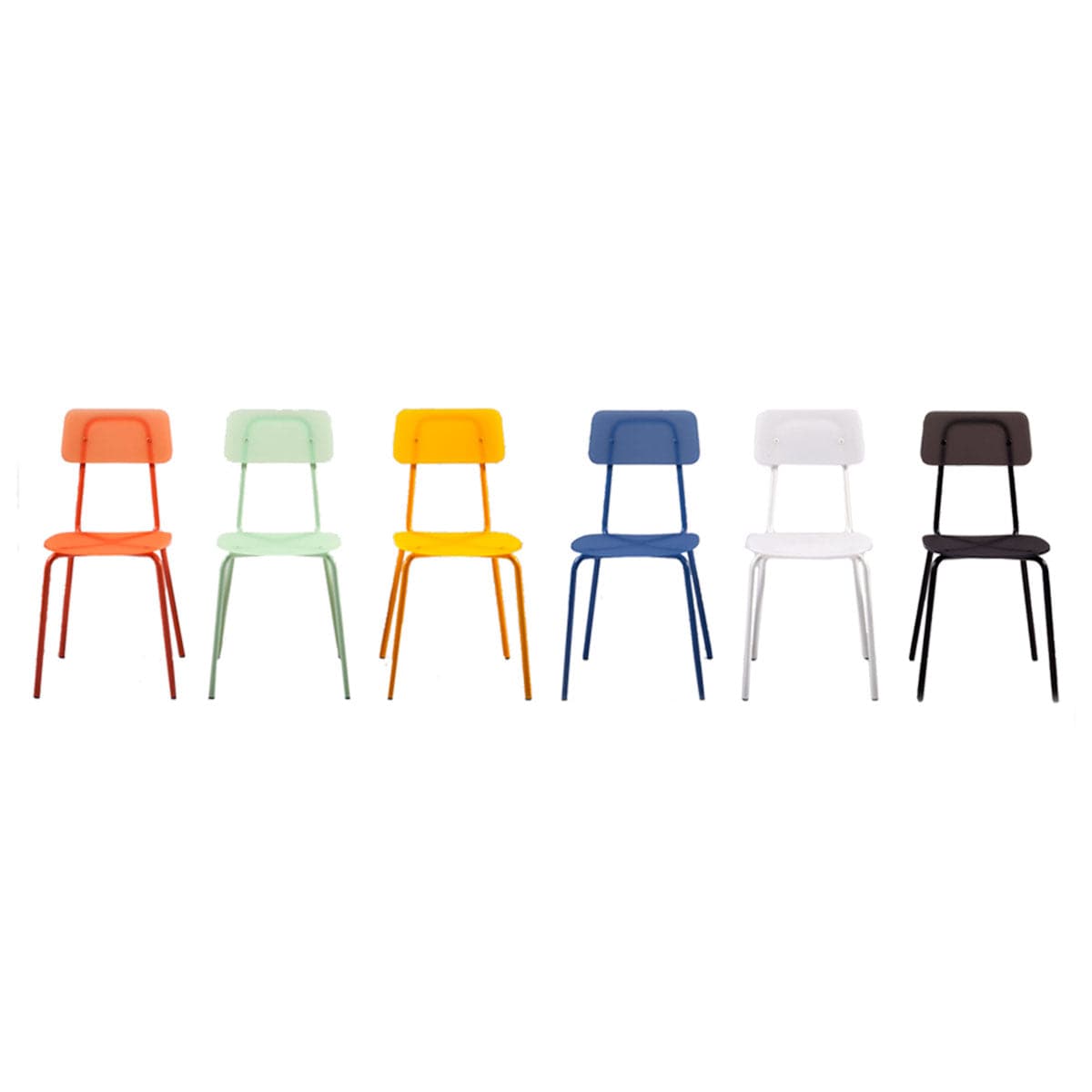 Moodern Dining Chair – Stackable Metal and Methacrylate by Lettera G