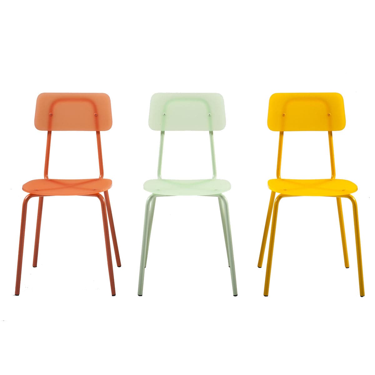 Moodern Dining Chair – Stackable Metal and Methacrylate by Lettera G