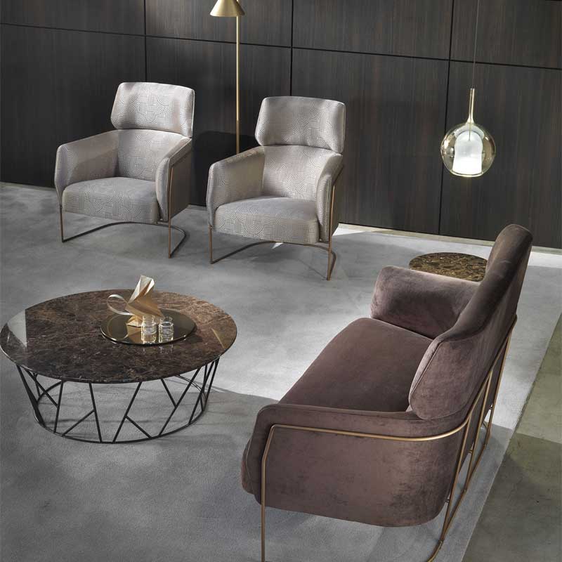 Luxury Nest Lounge Armchair Modern Italian Style for Villa