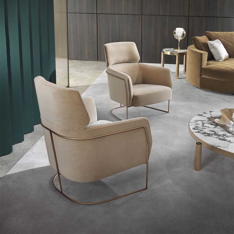 Luxury Nest Lounge Armchair Modern Italian Style for Villa