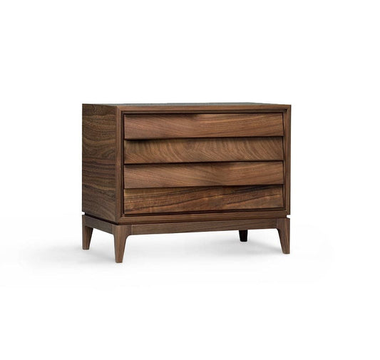 Luxury LILIALE Wood Bedside Table Modern Italian Style for Villa