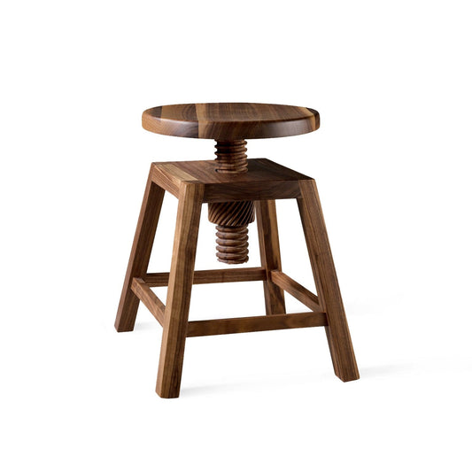 Luxury Invito Adjustable Wooden Bar Stool Modern Italian Style for Villa