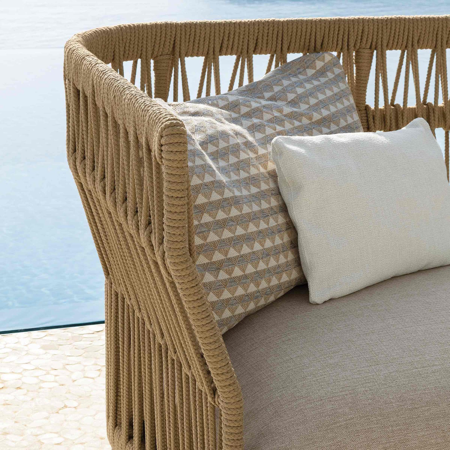 Cliff Modular Outdoor Sectional Sofa – Talenti Aluminium & Rope Piece