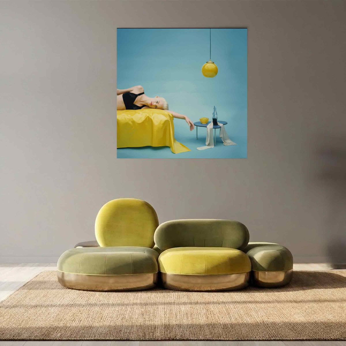 Luxury BELMER Four-Seater Sofa Modern Italian Style for Villa