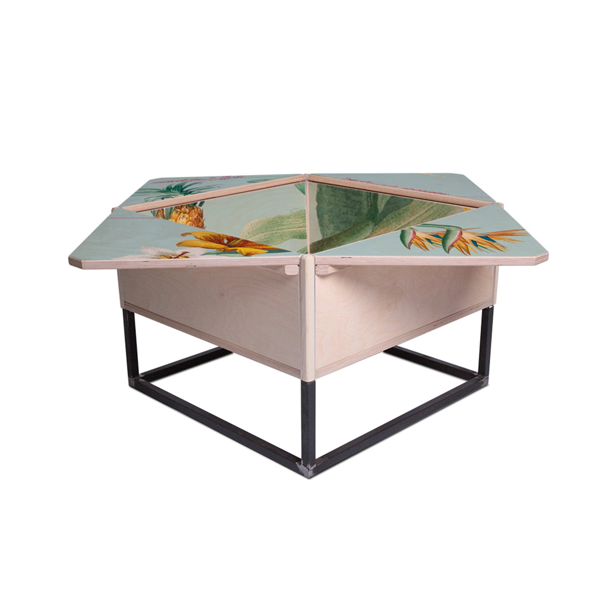 Luxury PETALO MAXI Wood Coffee Table Modern Italian Style for Villa
