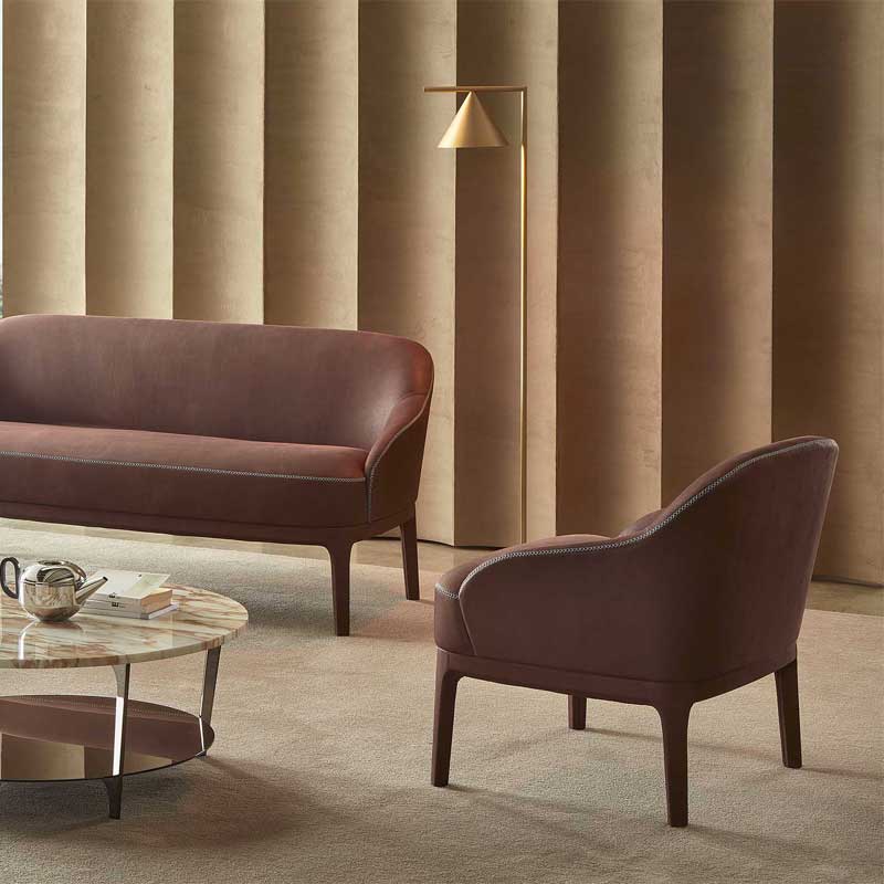 Luxury Paris Lounge Armchair Modern Italian Style for Villa