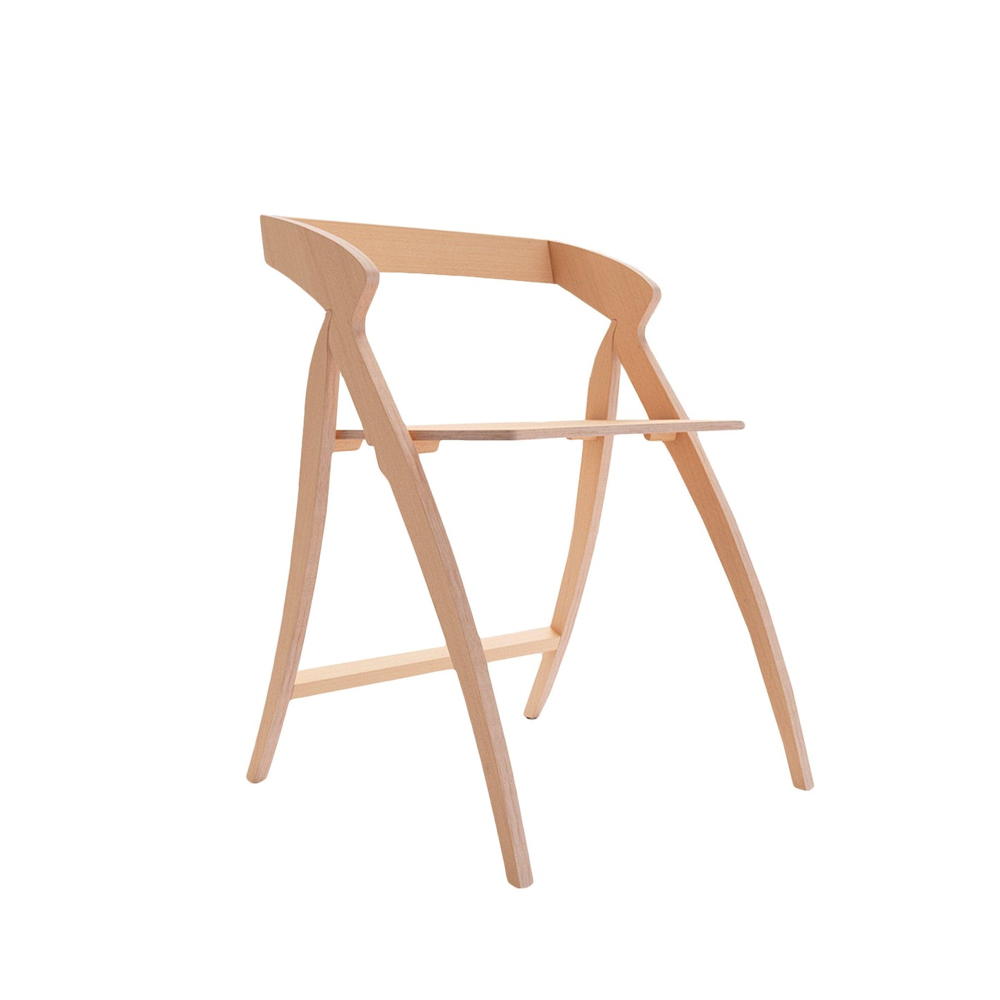 BBB Italia Paso Doble Italian Designer Folding Chair – Beech Wood Luxury Dining Seating