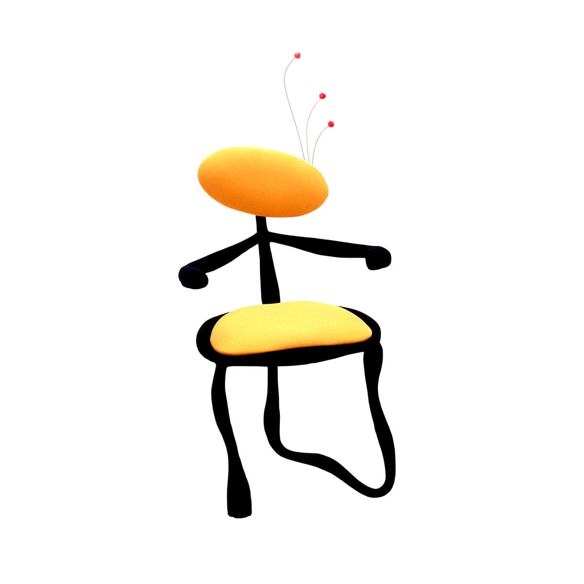 Miro Dining Chairs – Sculptural Iron and Wood Set by Studio65 | S65-cod-38